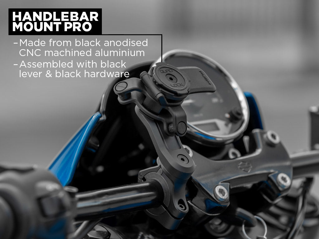 Quad Lock Handlebar Mount PRO with optional Vibration Dampener