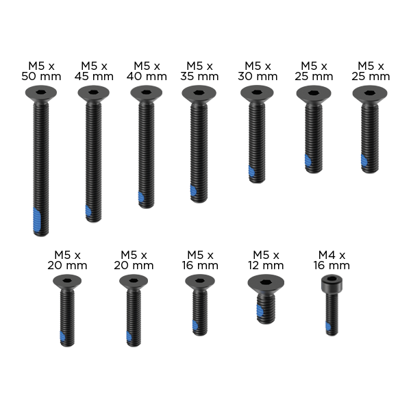 Replacement - PRO Screw Set Black
