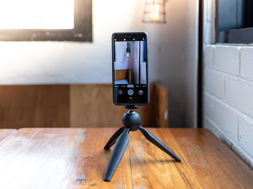 Securely mount your Pixel to the Quad Lock Tripod Mount.