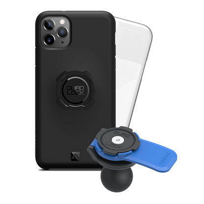 iphone 11 pro max with poncho ball adaptor kit for motorcycles