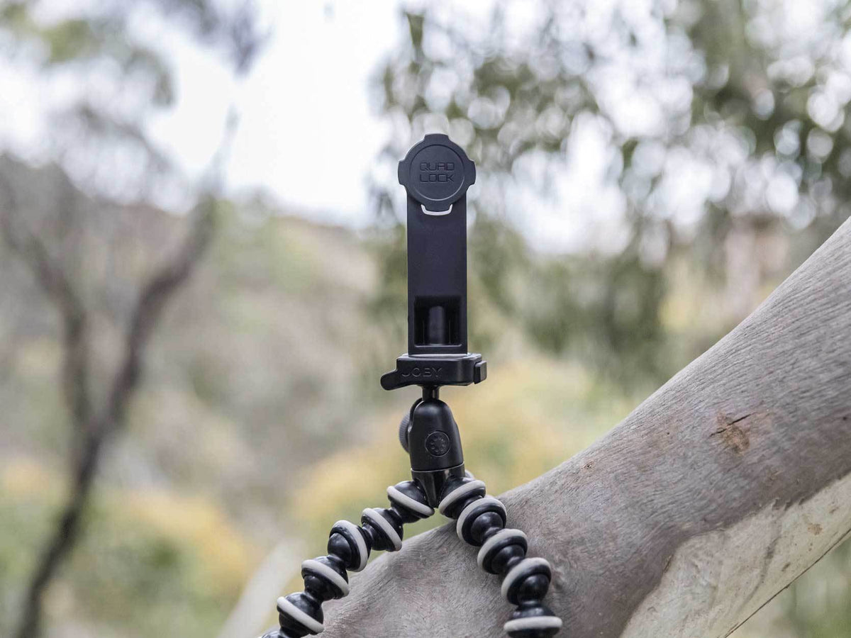 Quad Lock Tripod Adaptor on Tripod Stand